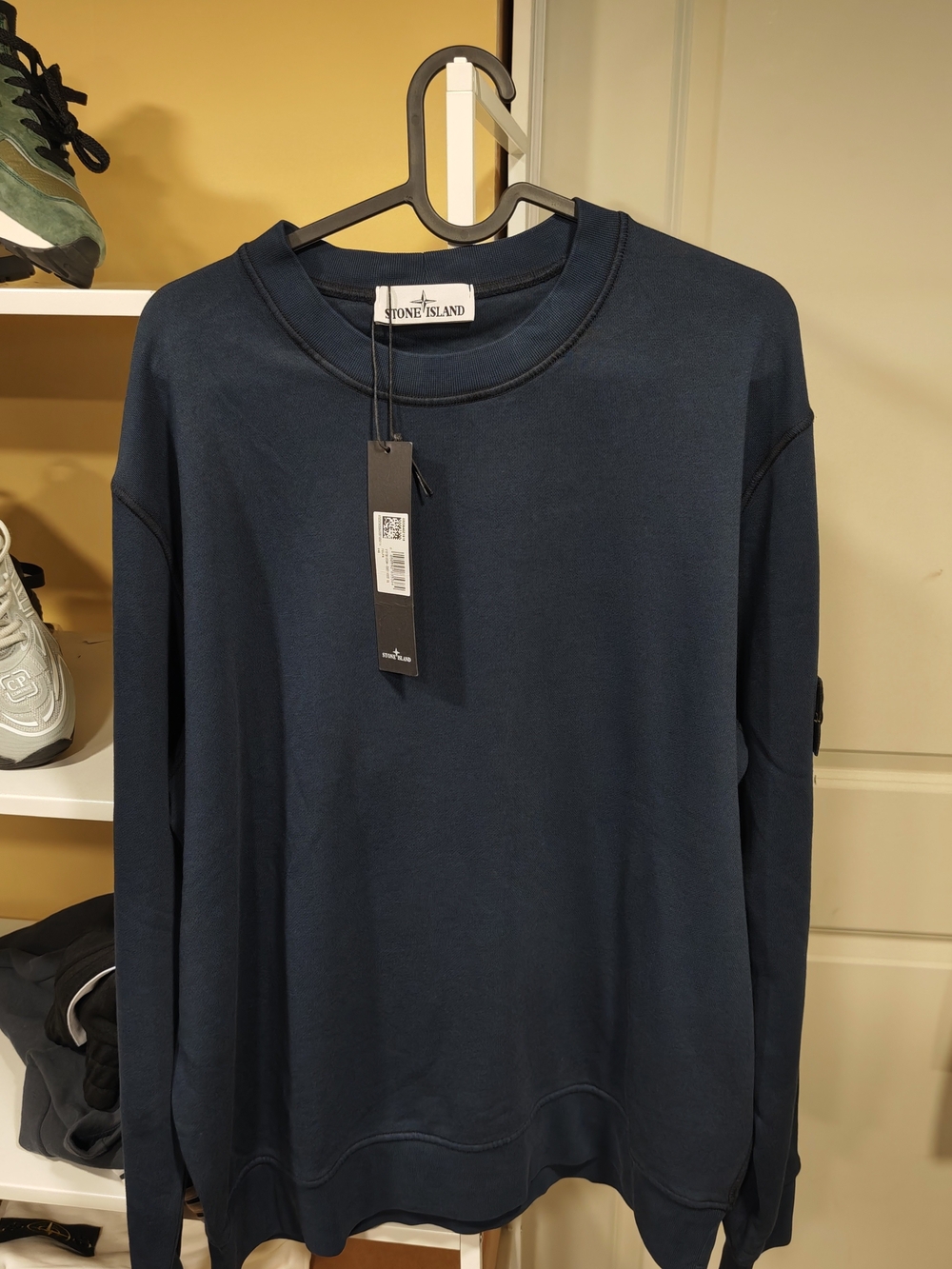 Stone Island Men's Navy Crewneck Sweatshirt
